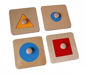 Геометрические пазлы деревянные (Paremo, PE717-4)